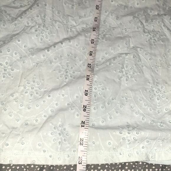 Old Navy Womens Eyelet Embroidered Mint Green Short Sleeve Top Size XL - Picture 8 of 8